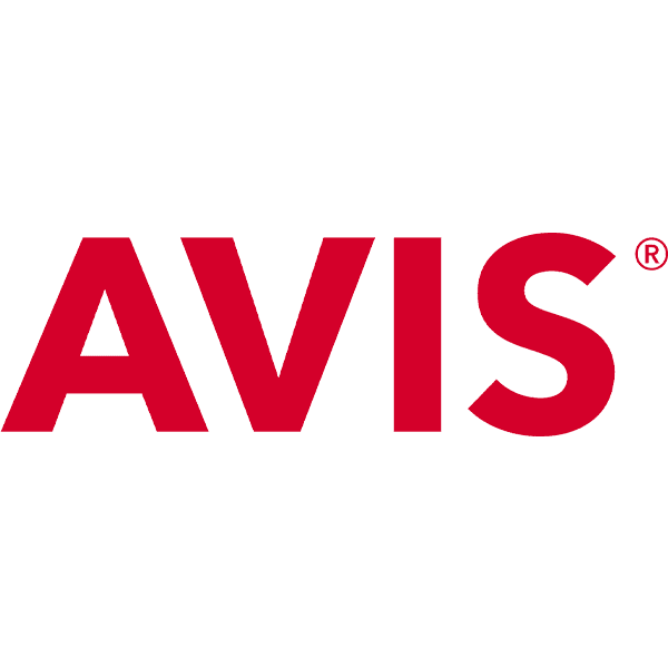 AVIS logo in red letters on a white background with registered trademark symbol